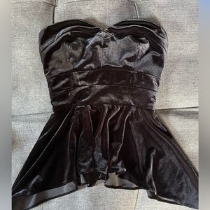 Guess velvet tube top